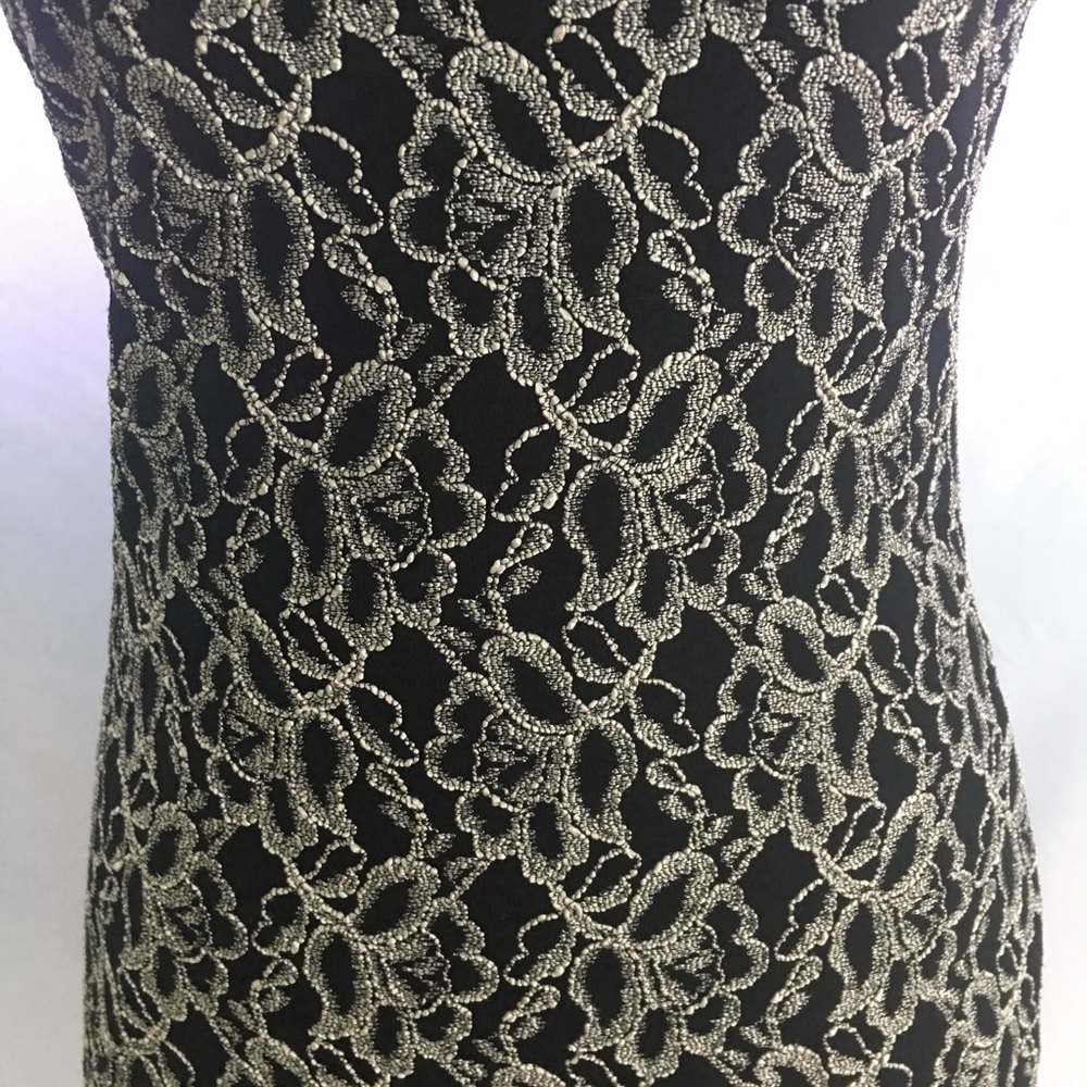 Sexy Strapless Black & White Lace Dress - Picture 3 of 5